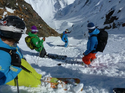 Guided freeride skiing in the Kitzalps