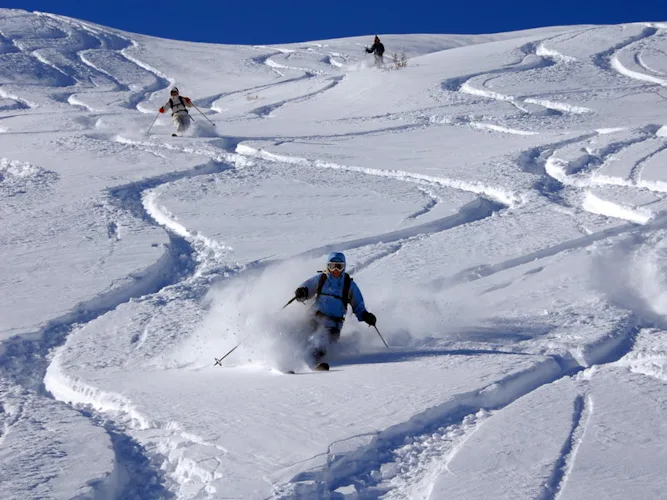 Freeride skiing in Verbier