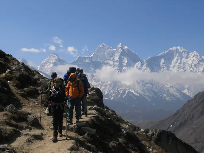 Guided hike in Khumbu valley and Gokyo