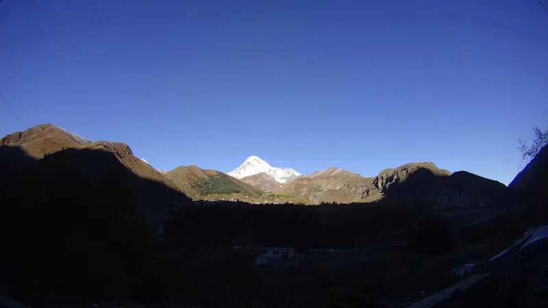 Climbing Mount Kazbek in the Caucasus