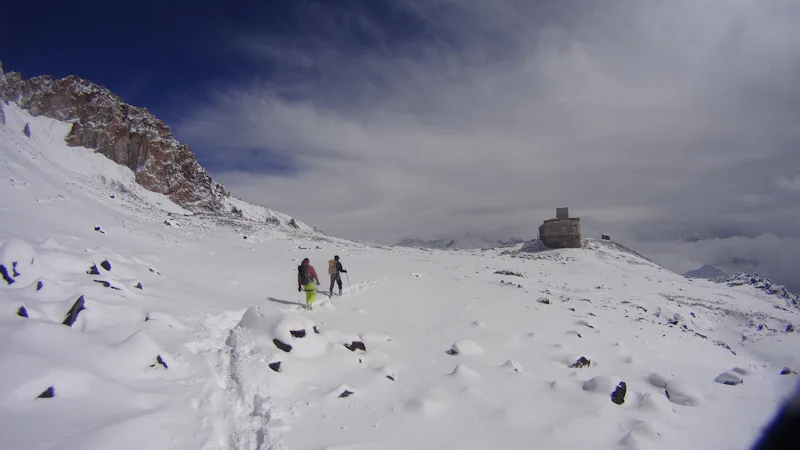 Climbing Mount Kazbek in the Caucasus