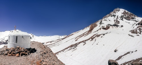 Climbing Mount Kazbek in the Caucasus