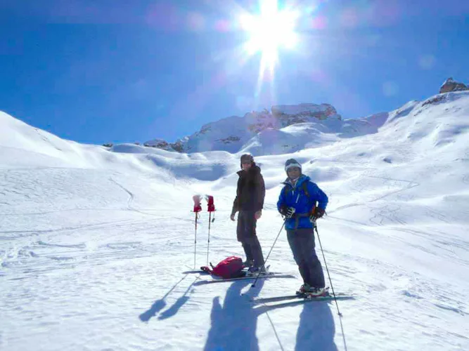 Esquí freeride en los Dolomitas