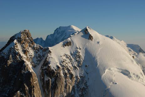 Climbing Aiguille Verte, Grands Montets ridge