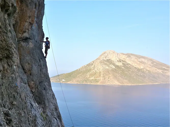 Rock climbing in Kalymnos