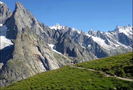 Trail running around Mont Blanc