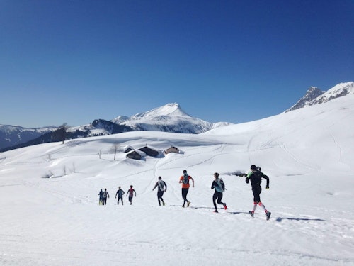 Winter trail and cross country skiing in les Saisies
