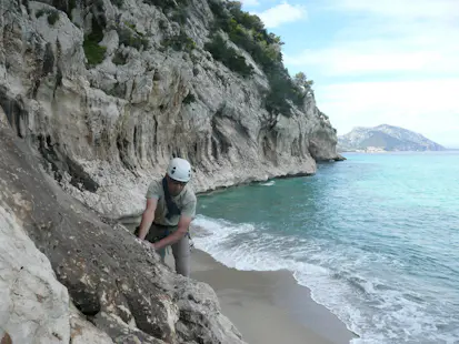 Rock climbing in Sardinia, Italy