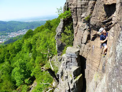 Rock climbing in the Black forest