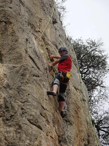 Rock climbing in "El Chorro" in Andalusia 2