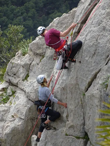 Rock climbing in "El Chorro" in Andalusia 4
