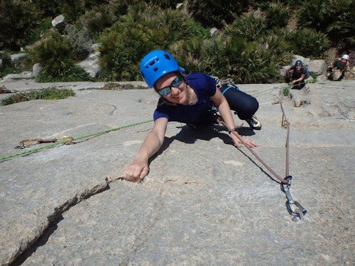 Rock climbing in “El Chorro” in Andalusia