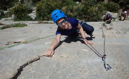 Rock climbing in “El Chorro” in Andalusia