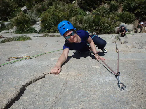 Escalada en roca en “El Chorro” en Andalucía