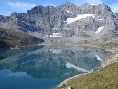 Hiking to the Salanfe Lake in the Valais