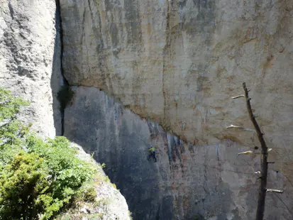 Rock climbing in Gorges of Tarn and Jonte