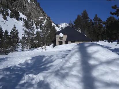 Ski touring in Encantats in the Pyrenees