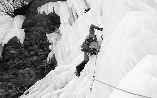 Ice climbing in Kandersteg
