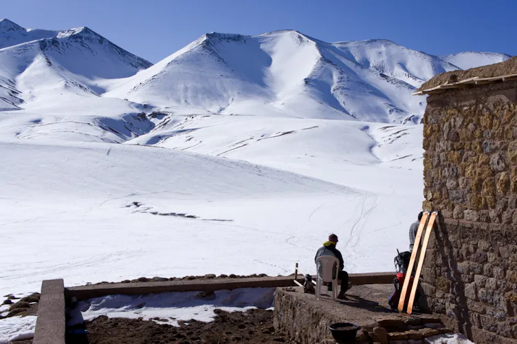 Ski de randonnée dans l'Atlas, Maroc
