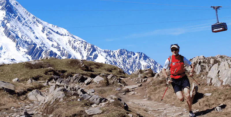 Trail running preparation in Chamonix
