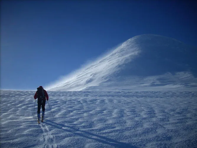 Backcountry skiing trip in Patagonia