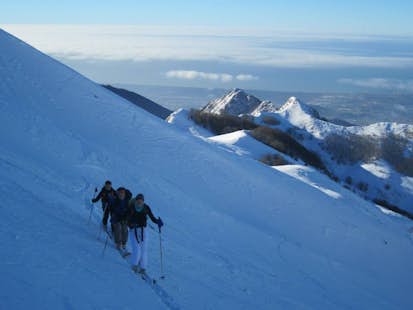 Ski touring in the Alpi Apuane park