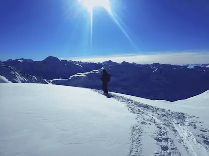 Ski touring in the Conches Valley