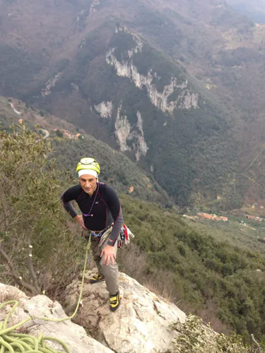 Climbing in the Apuan Alps in Tuscany