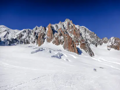 Descente à ski de la Vallée Blanche avec un guide