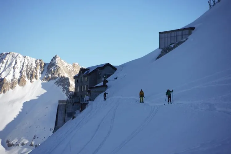 Ski touring in Mount Adamello, Lombardia