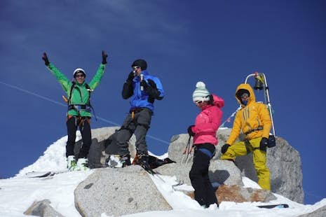 Ski touring in Mount Adamello, Lombardia