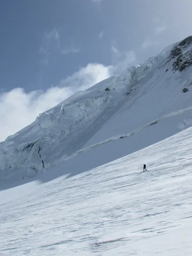 Ski touring Breithorn and Porta Nera