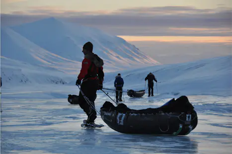 Ski-pulka expedition in Greenland