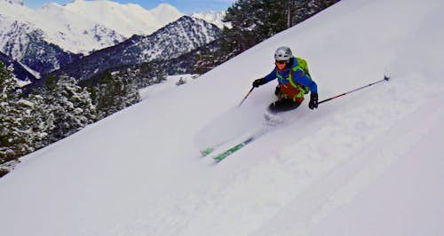 Heli-ski touring in Val d’Aran, Pyrenees
