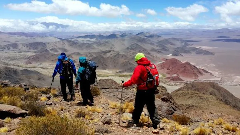 Ascent to San Francisco Volcano, in Argentina