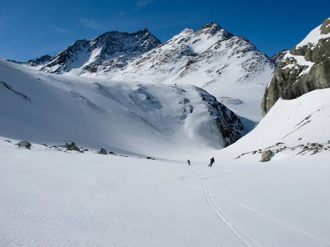 Alpes, safari de esquí de travesía guiado