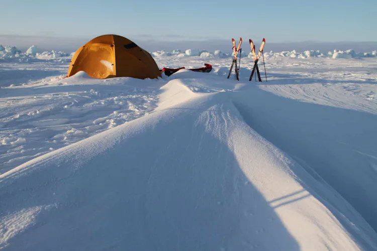 Pulka ski expedition North Pole