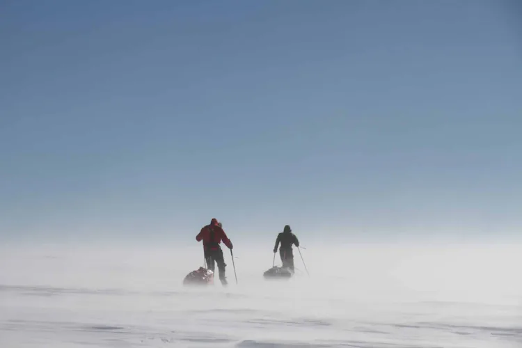 Pulka ski expedition South Pole
