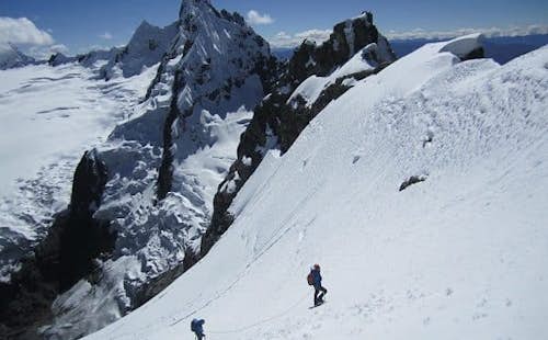 Climbing Nevados Maparaju, Huapi and Ishinca