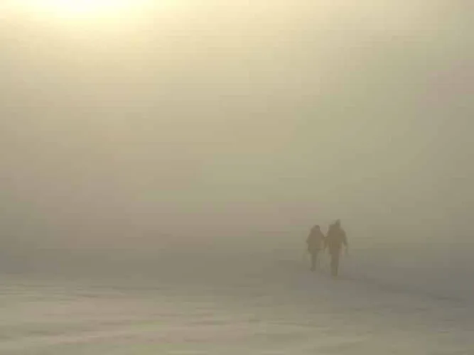 Ski touring in Saas Fee in Valais