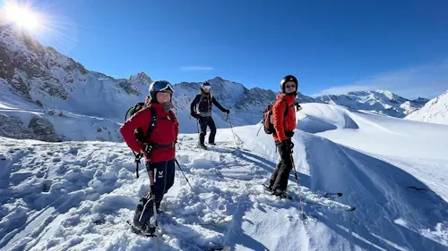 Esquí de travesía guiado en Val d'Isère, esquí fuera de pista