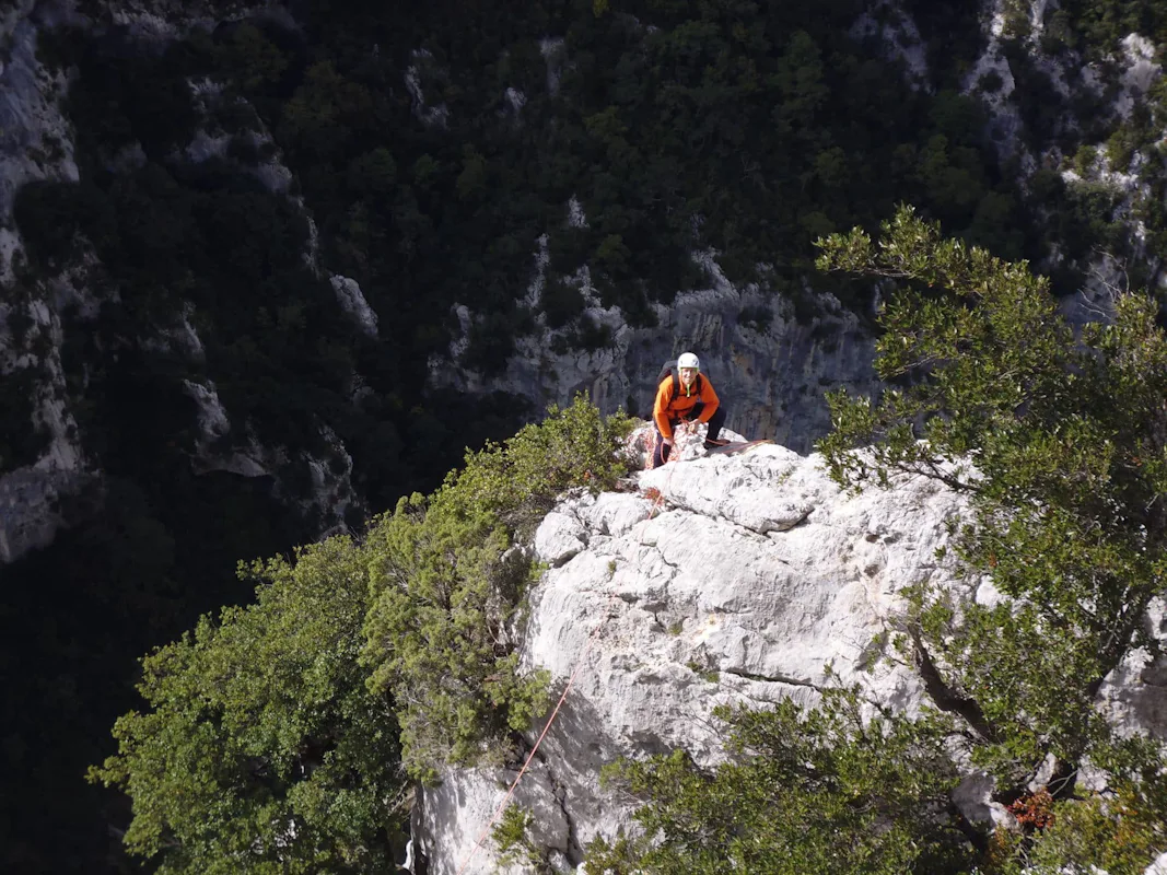 Climbing the cliffs of Verdon Gorge (private) | France