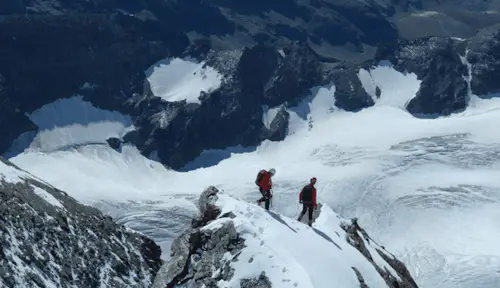 Climbing Grand Combin in Valais