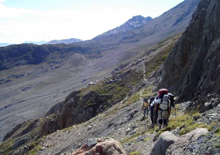Hiking circuit in Cerro Huemul