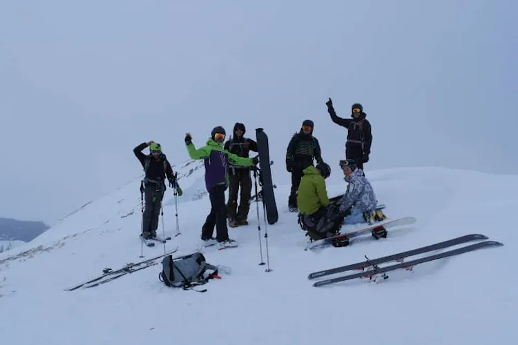 Ski touring in Safiental, Grisons