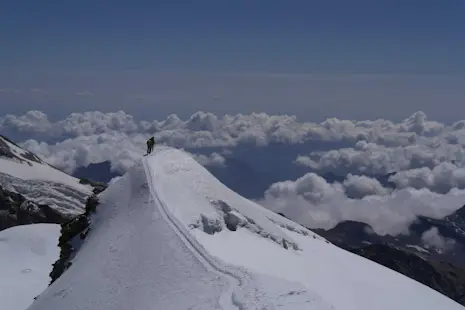 Monte Rosa and Breithorn climbing traverse