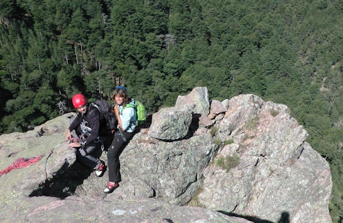 Bavella rock climbing course in Corsica