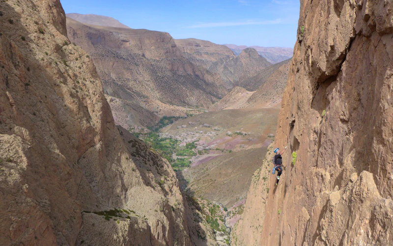 Rock Climbing in the Moroccan Atlas Mountains