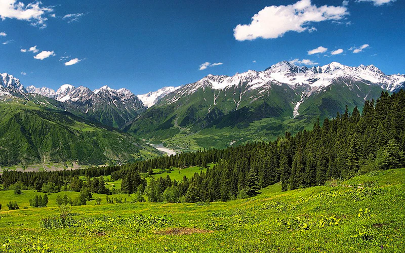 Mountain Climbing in the Georgian Caucasus Mountains