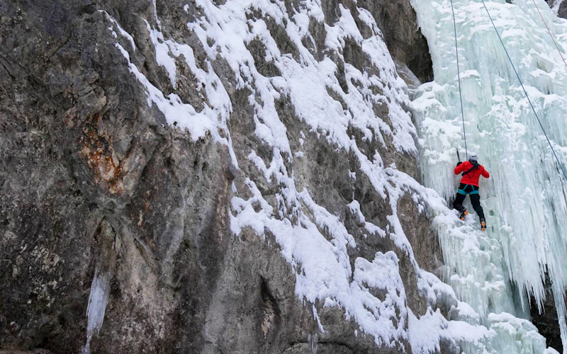 Ice Climbing in Canmore